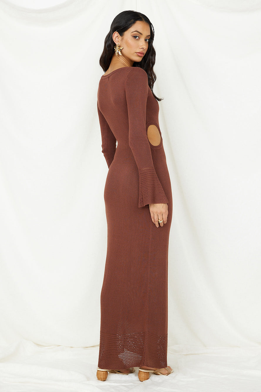 The One That Got Away Maxi Dress Brown