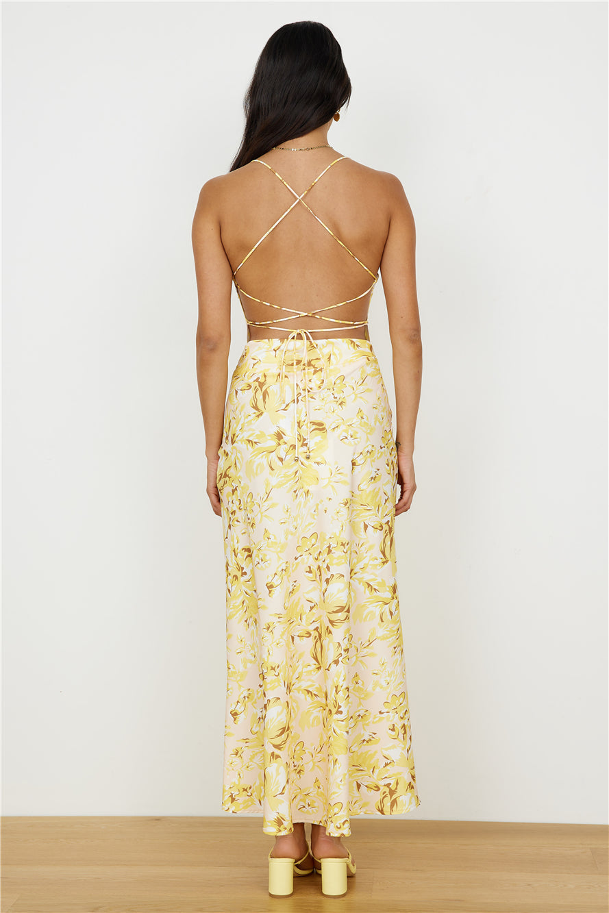 For The Taking Maxi Dress Yellow