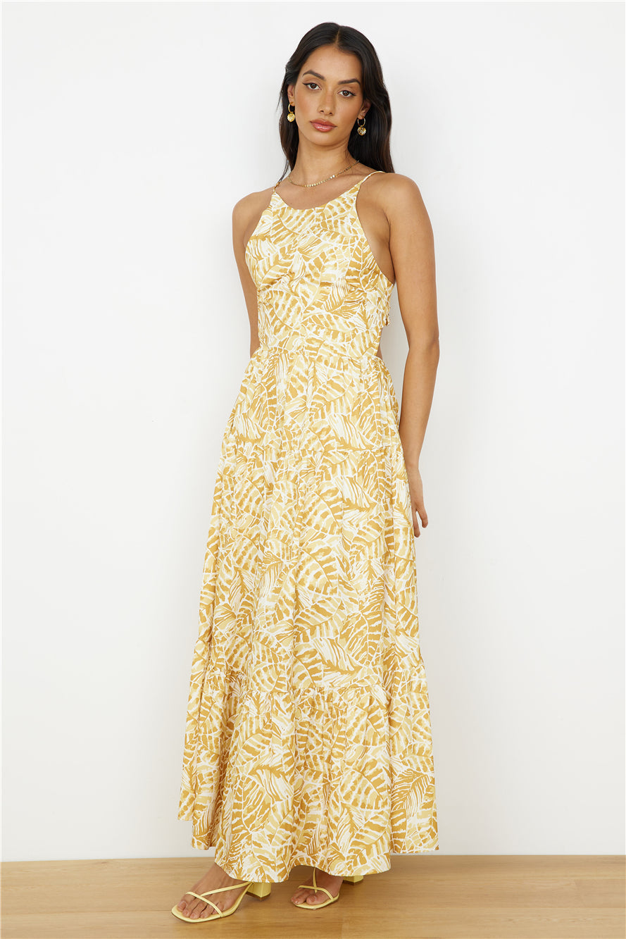 Take You Home Maxi Dress Yellow