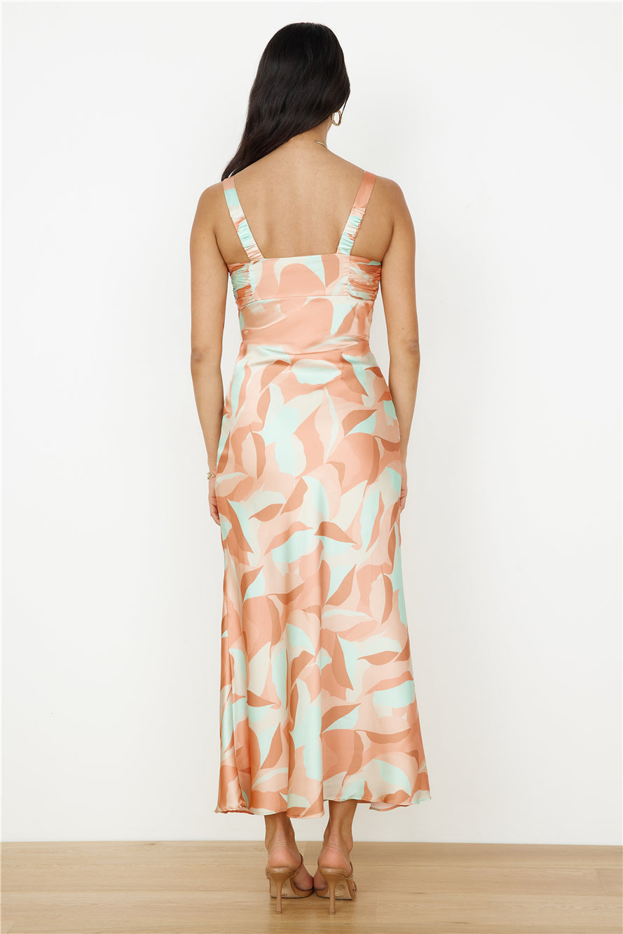 Earth Sign Maxi Dress Orange