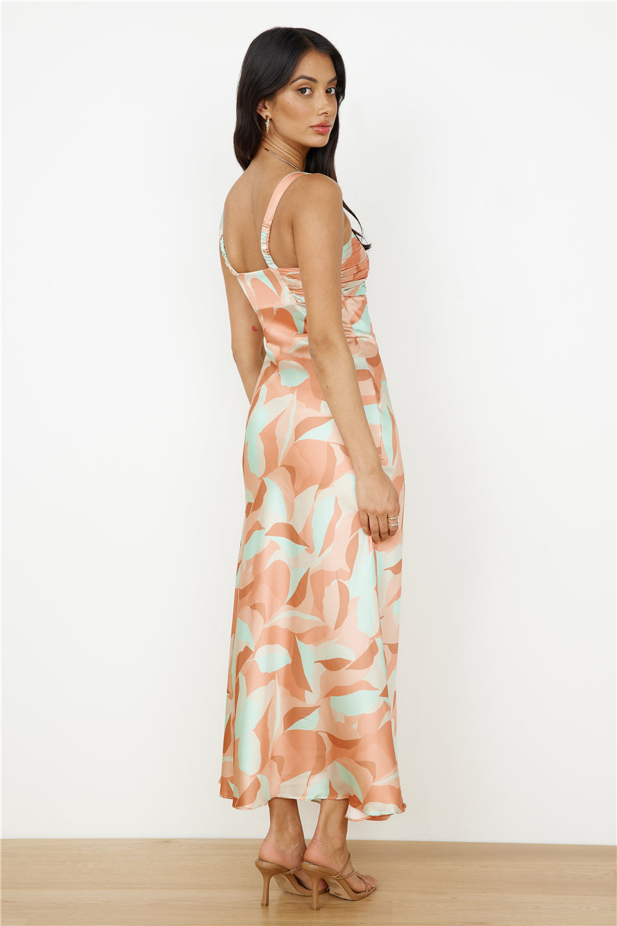 Earth Sign Maxi Dress Orange