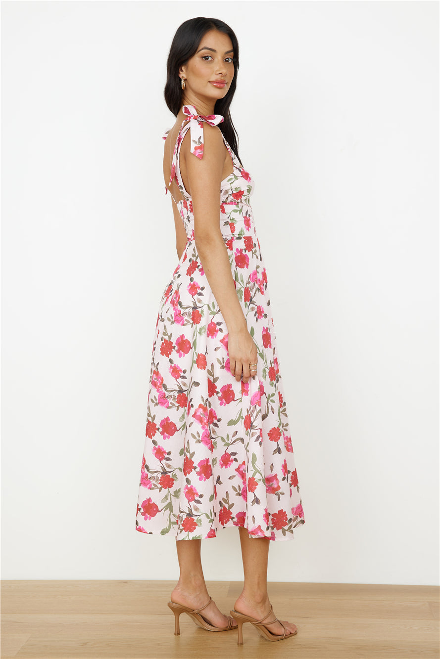On The Roof Midi Dress Pink