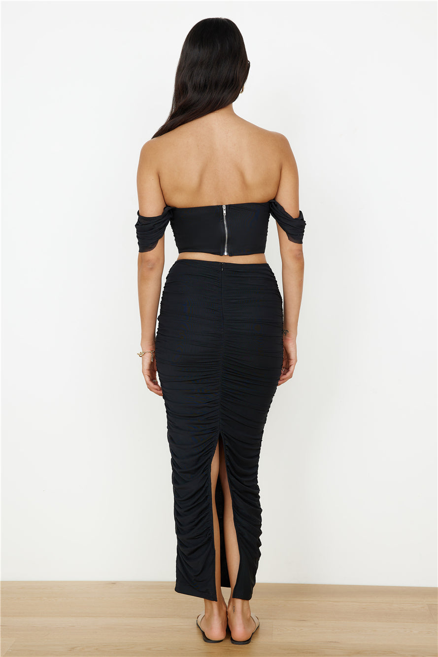 Dance Darling Maxi Skirt Black
