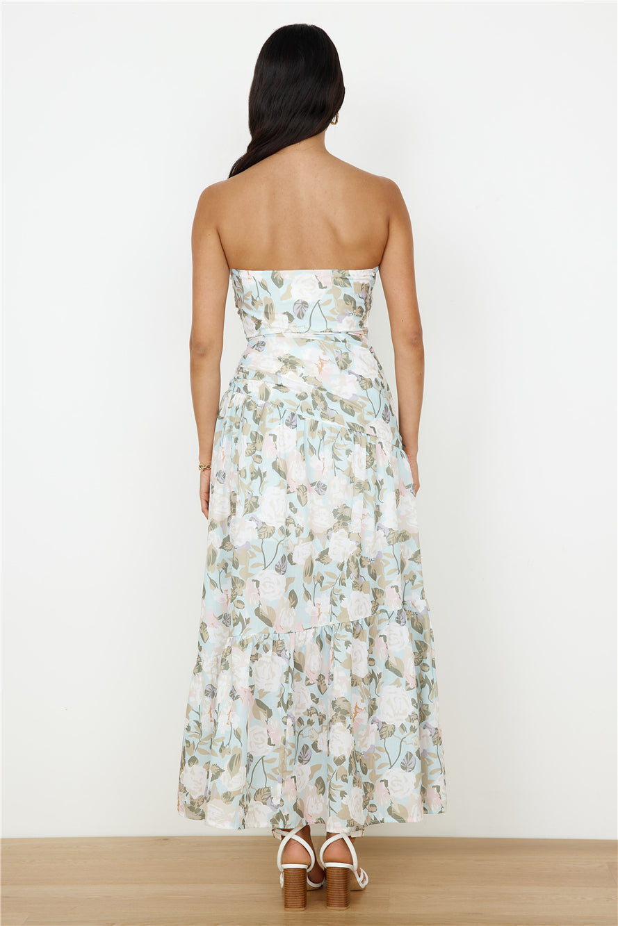 Cottage Living Maxi Dress Green