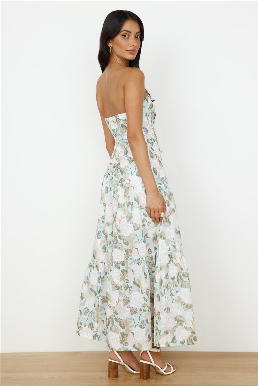 Cottage Living Maxi Dress Green