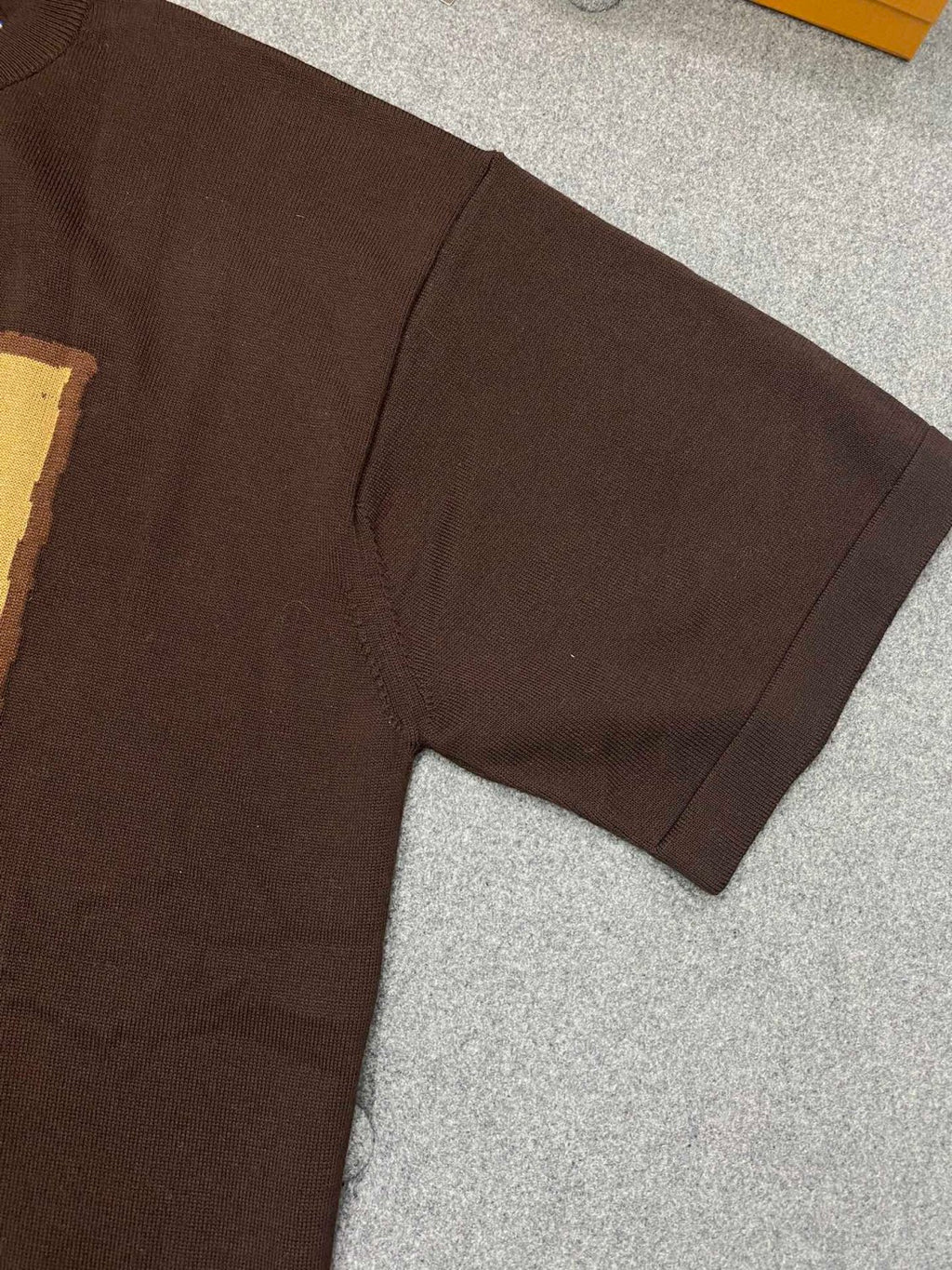 Louis Vuitton Men's Summer Solid Color Casual Short Sleeve Cotton Loose Intarsia Crewneck T-shirt #75625