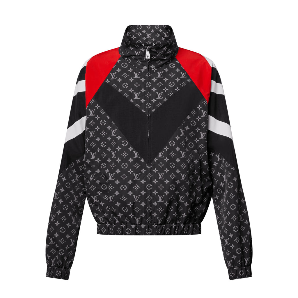 Louis Vuitton Men's Spring/Summer Fashion Casual Classic Printed Pattern Color Block Zipper Cuff Elastic Sports Jacket #78343