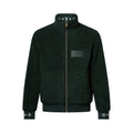 Louis Vuitton Women's and Men's Dark Green Suede Leather Label Teddy Velvet Suede Belted Jacket With Leather Patches #332529