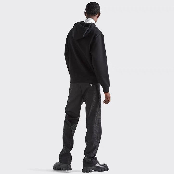 Prada Men's Embroidered Tech Fleece Sweatshirt #287460