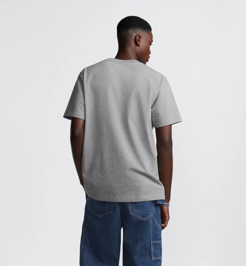 Dior Men's Summer Solid Color Embroidered Letter Logo Round Neck Cotton Short Sleeve T-Shirt #72899