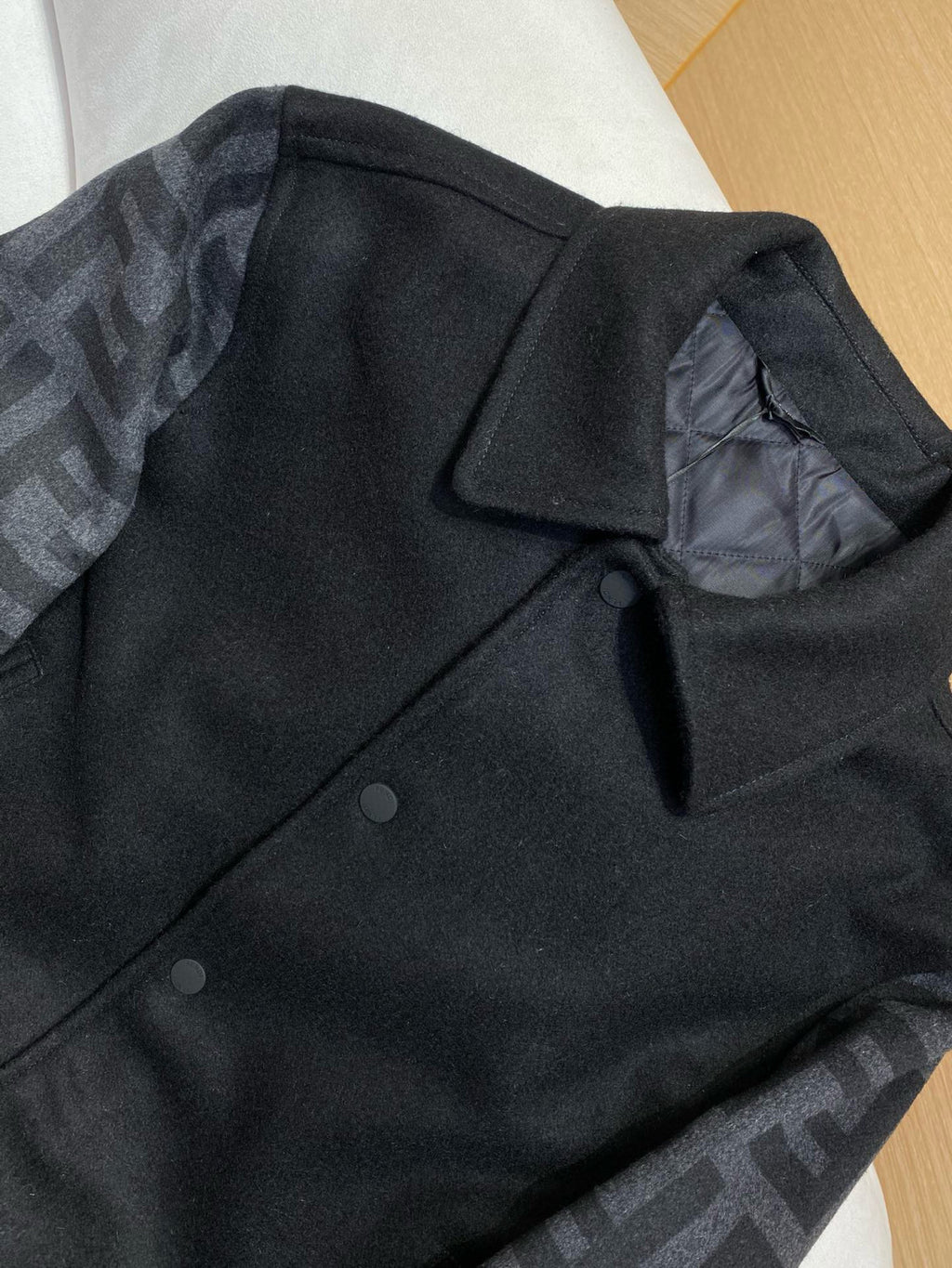 Fendi Men's Autumn and Winter Letter Printed Single Breasted Long Sleeve Baseball Jacket #75447