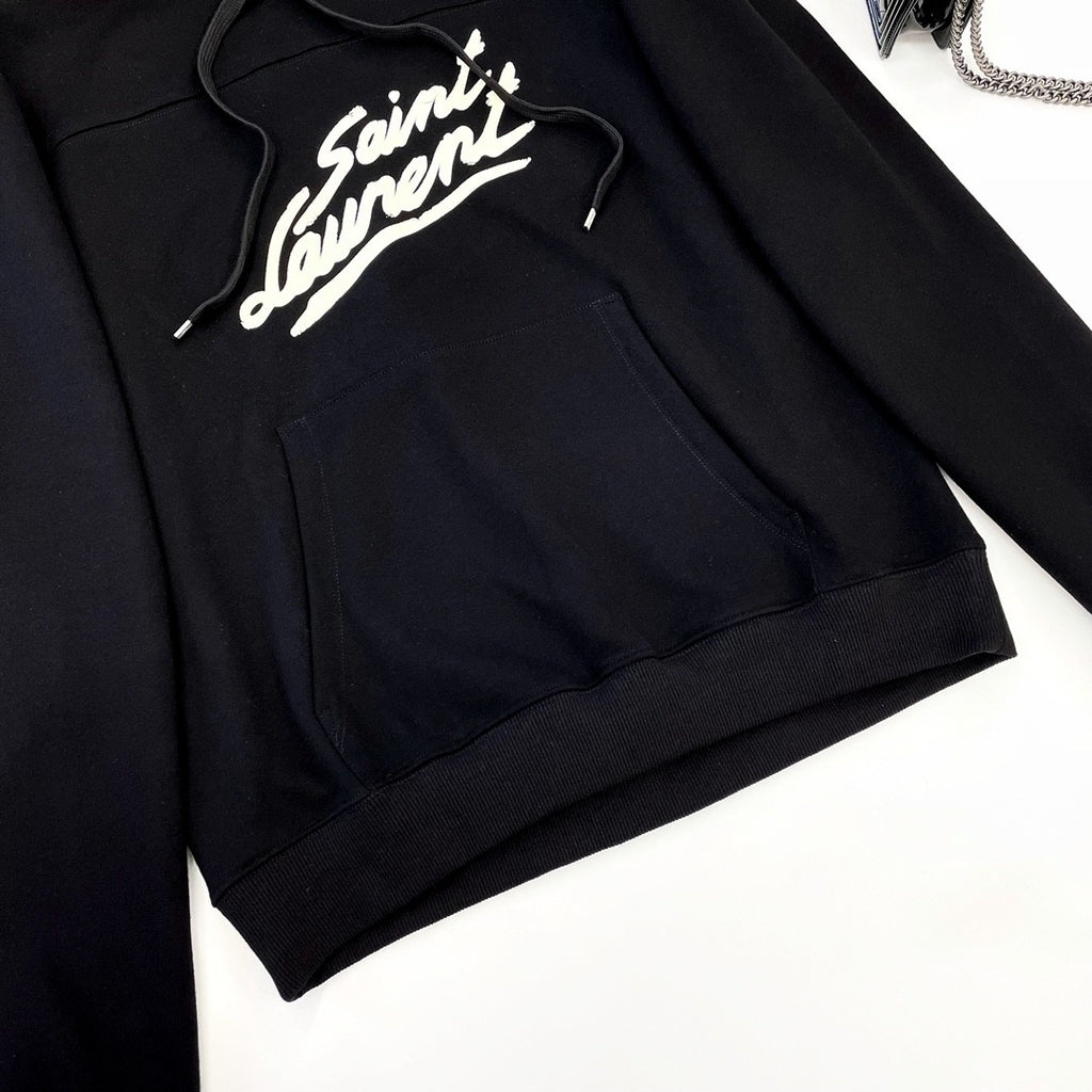 Saint Laurent Men's and Women's  50s Signature Hoodie #333515