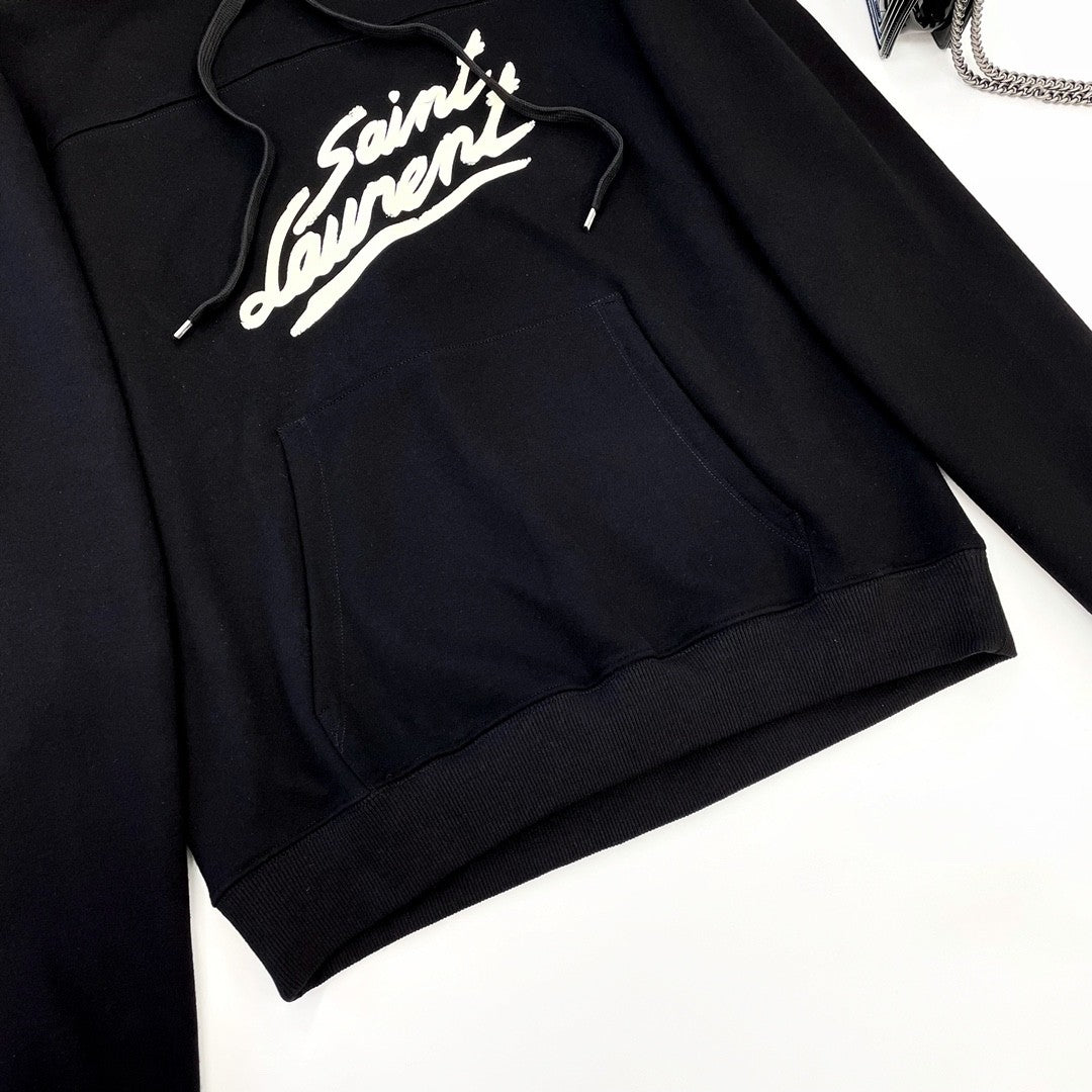 Saint Laurent Men's and Women's  50s Signature Hoodie #333515