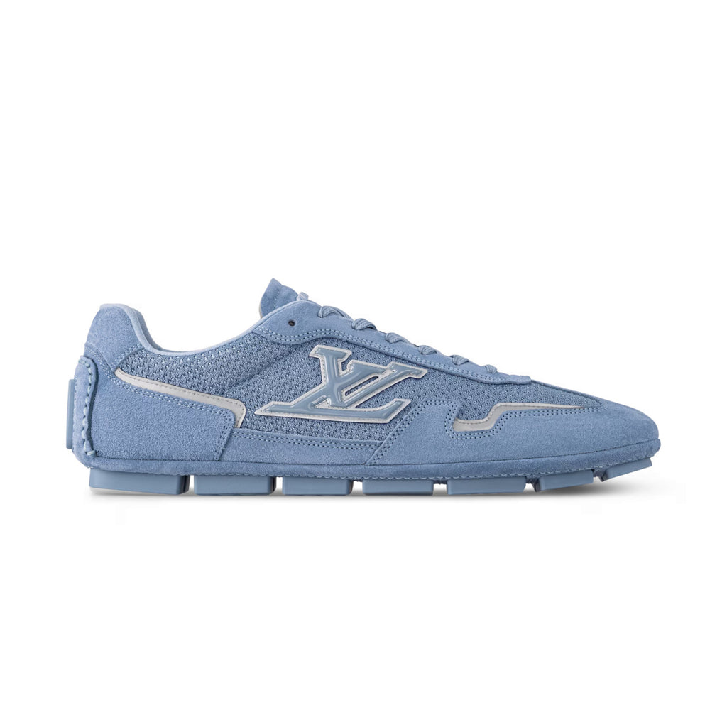 Louis Vuitton LV Rally Men's Solid Color Round Toe Lace-Up Low Top Thin Sole Cowhide Leather Sneakers Shoes #77475