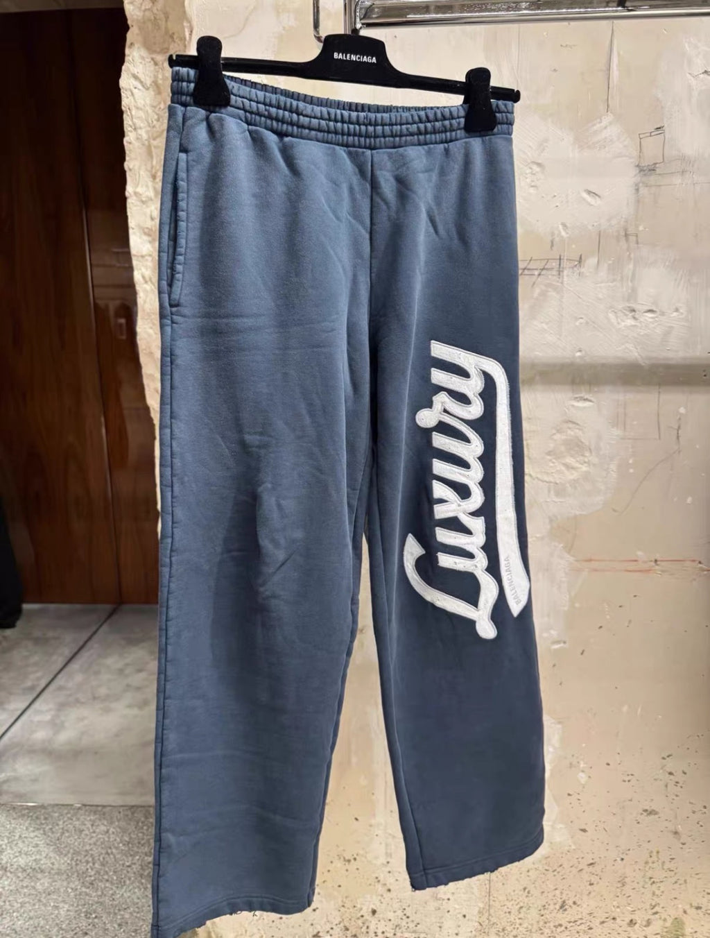 Balenciaga Men's Hooded Sweatshirt Wide-leg Sweatpants #335238