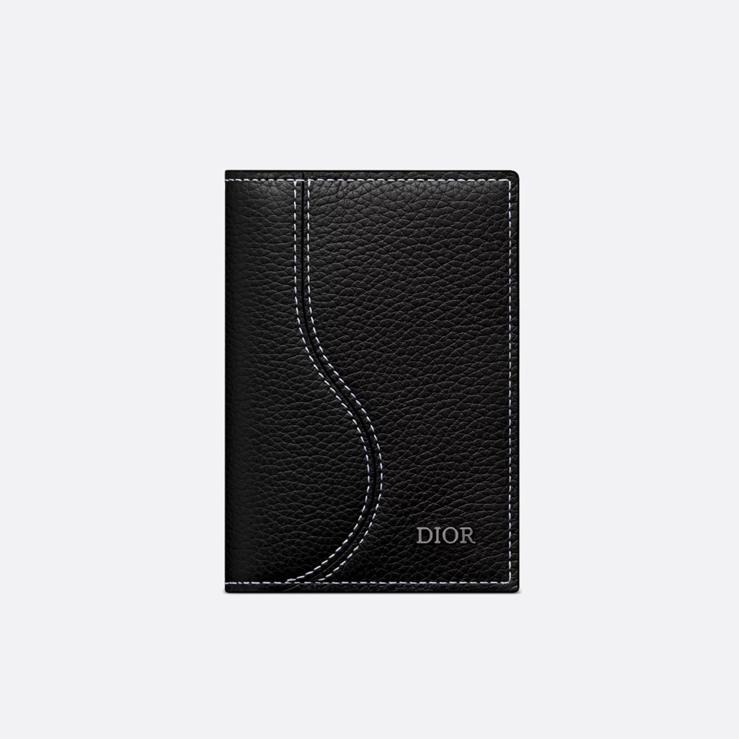 Dior Men's CD lcon Vertical Bifold Card Holder Passport Holder Casual Logo Solid Color Canvas Leather Saddle Passport Cover Wallet Purse Bags Bag 2ADCH169YKK-H00N #81355