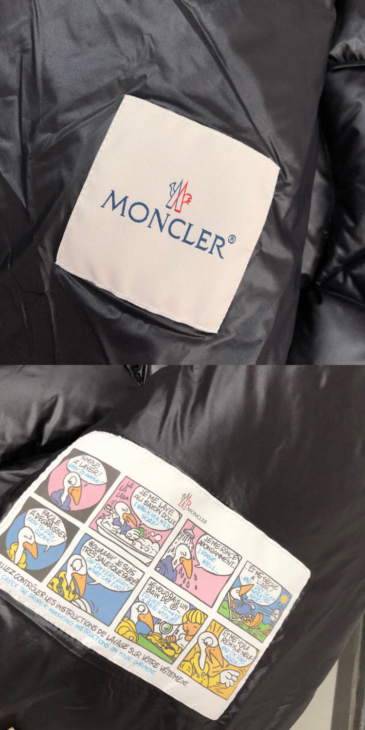 Moncler Black Hooded Long Sleeved Down Jacket #21941
