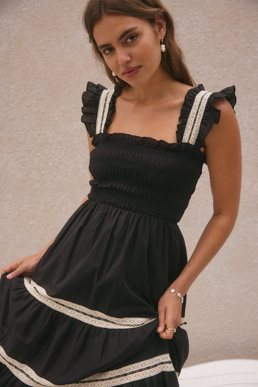 Monica Maxi Dress Black