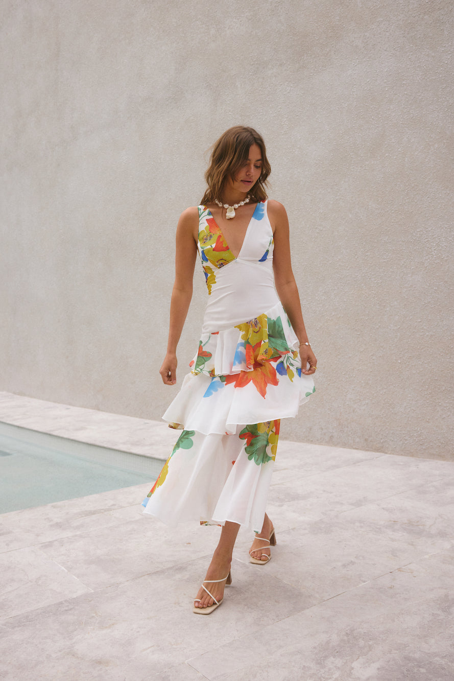 Floral Dreams Maxi Dress Multi