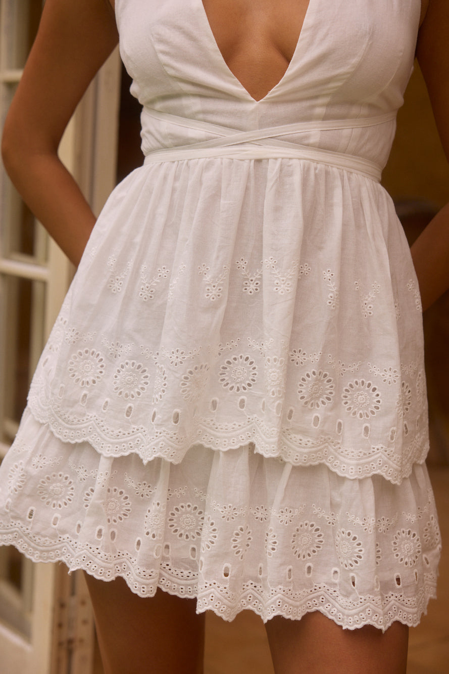 Dreaming of Us Mini Dress White