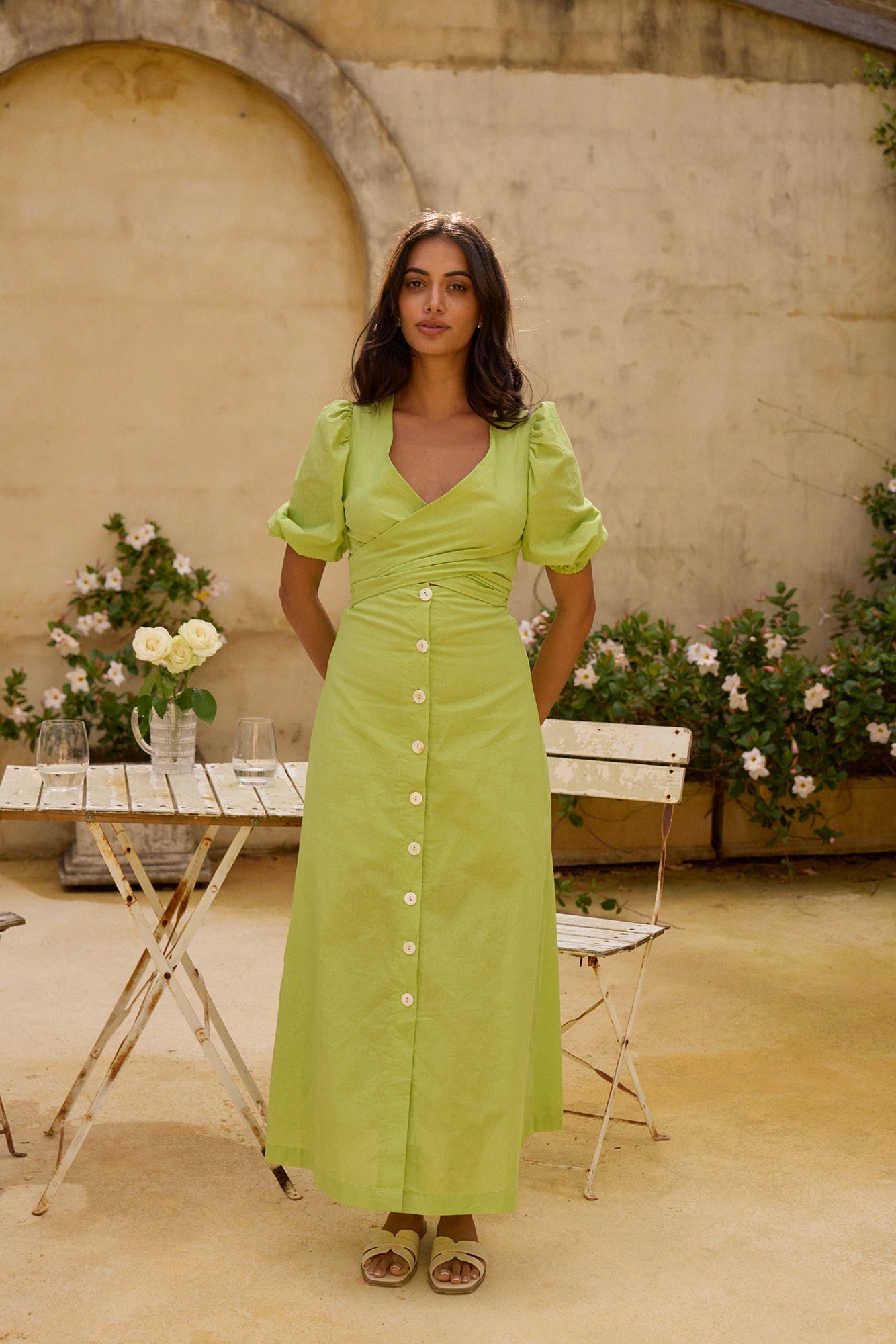 Remi Rounds Maxi Dress Green