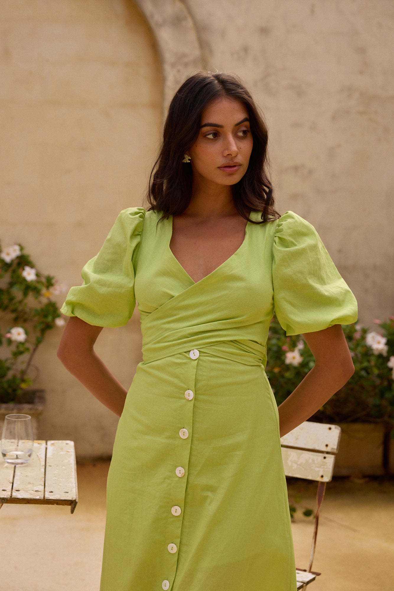 Remi Rounds Maxi Dress Green