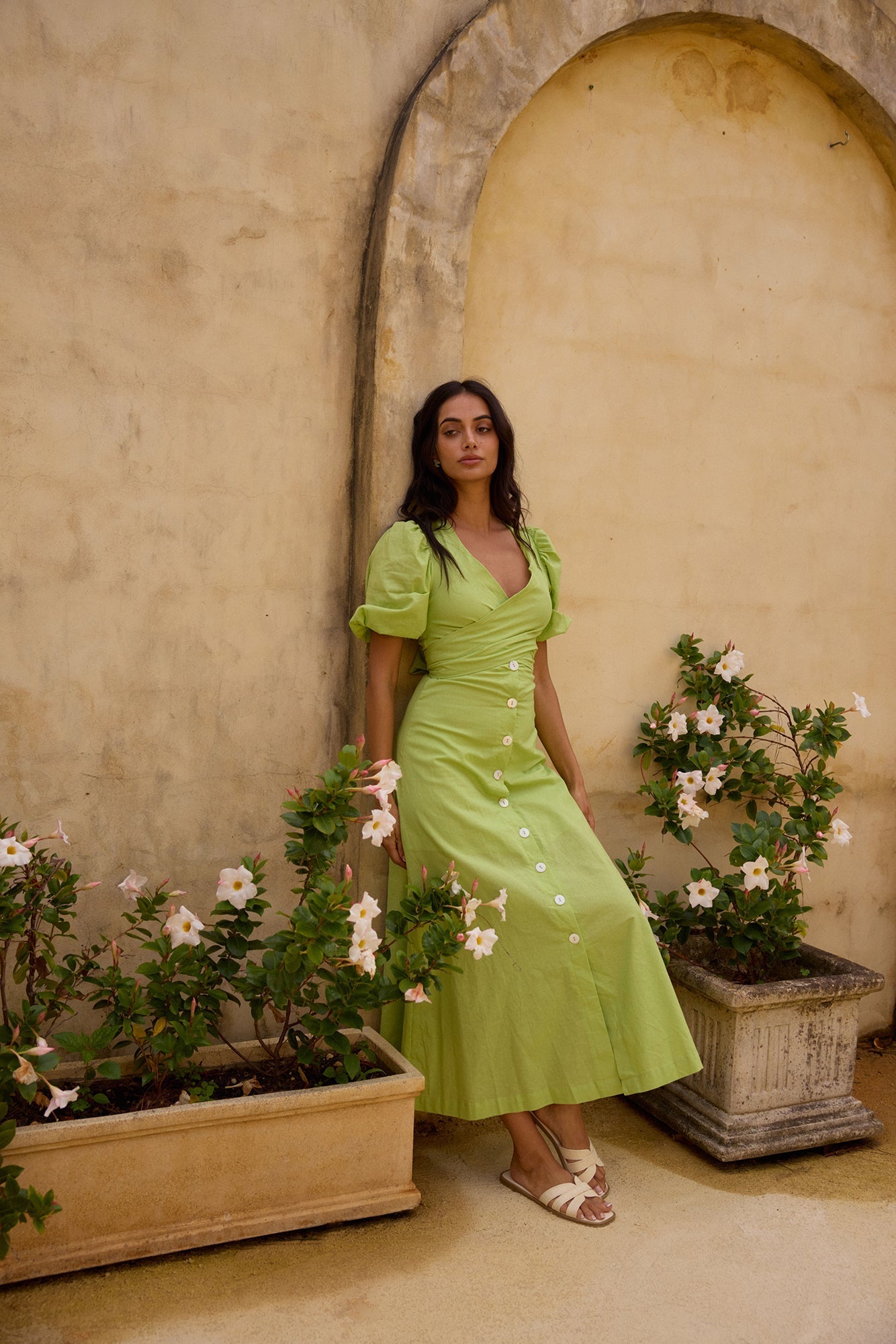 Remi Rounds Maxi Dress Green