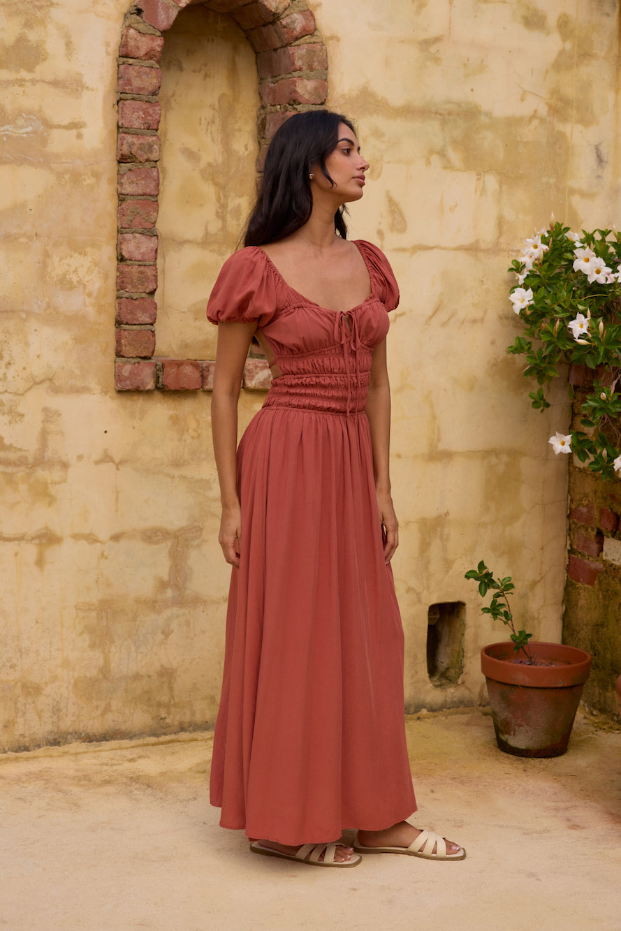 Dusk and Dawn Maxi Dress Brown