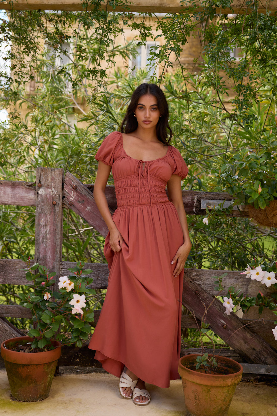 Dusk and Dawn Maxi Dress Brown