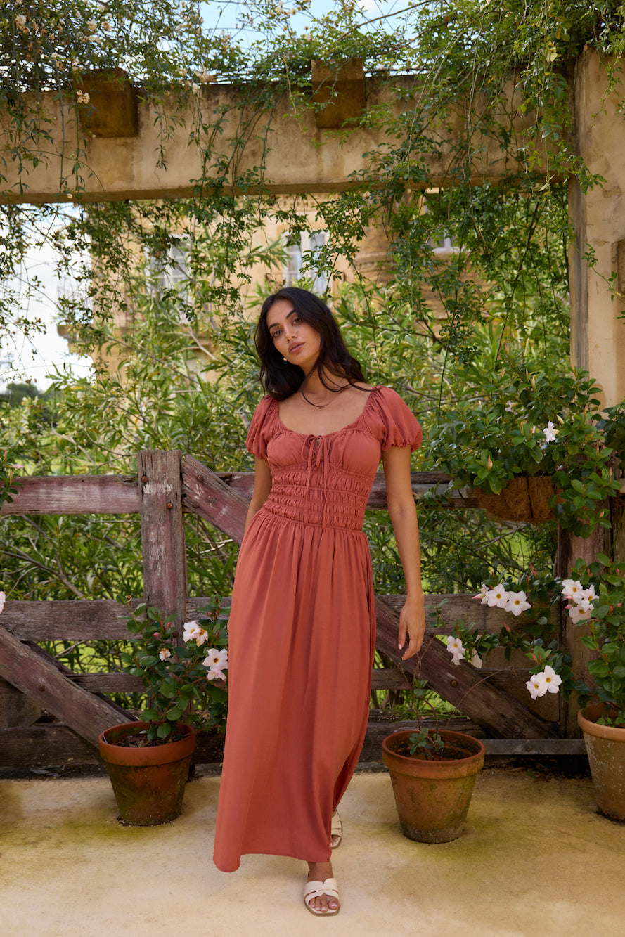 Dusk and Dawn Maxi Dress Brown