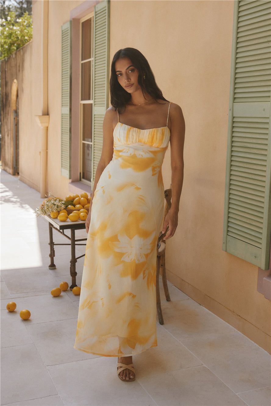 Golden Hour Maxi Dress Yellow