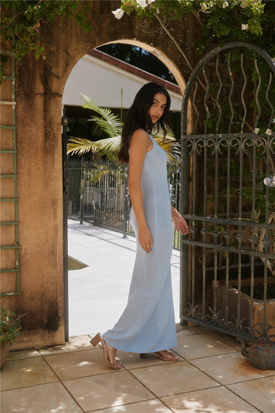 Runaway The Label Adriana Maxi Dress Blue