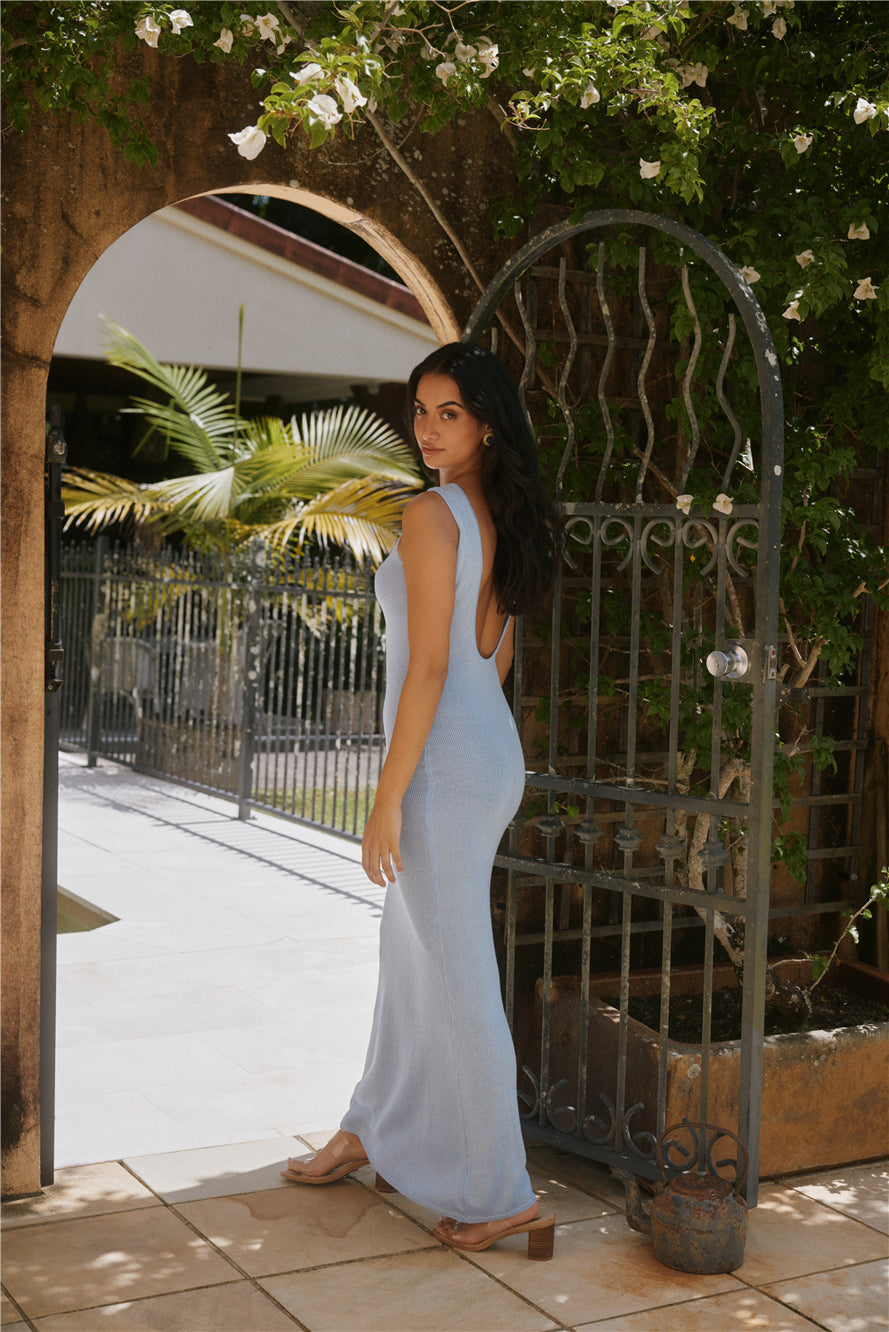 Runaway The Label Adriana Maxi Dress Blue