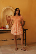 Sunset Scenes Mini Dress Orange