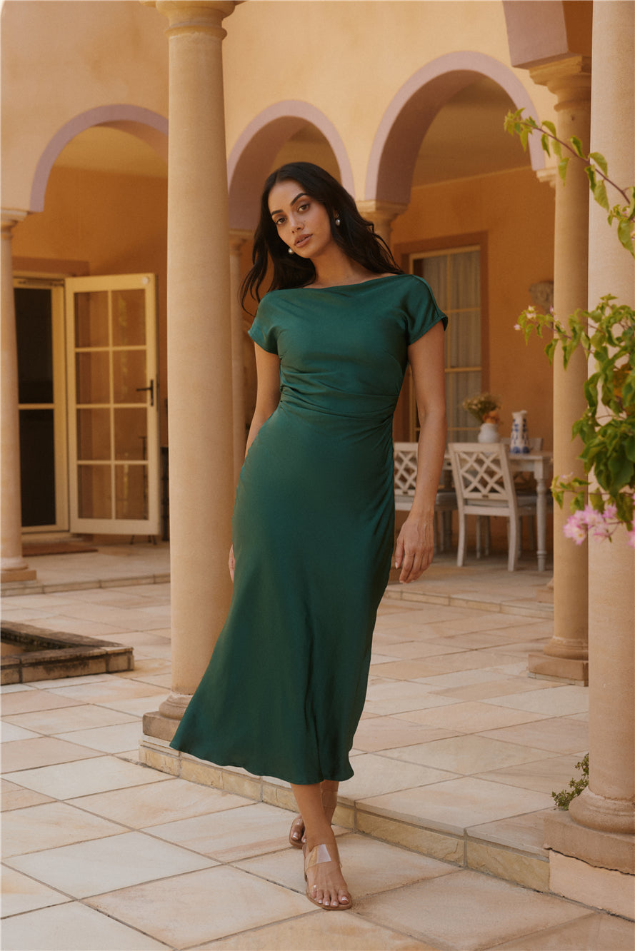 Sweet Serenity Midi Dress Green