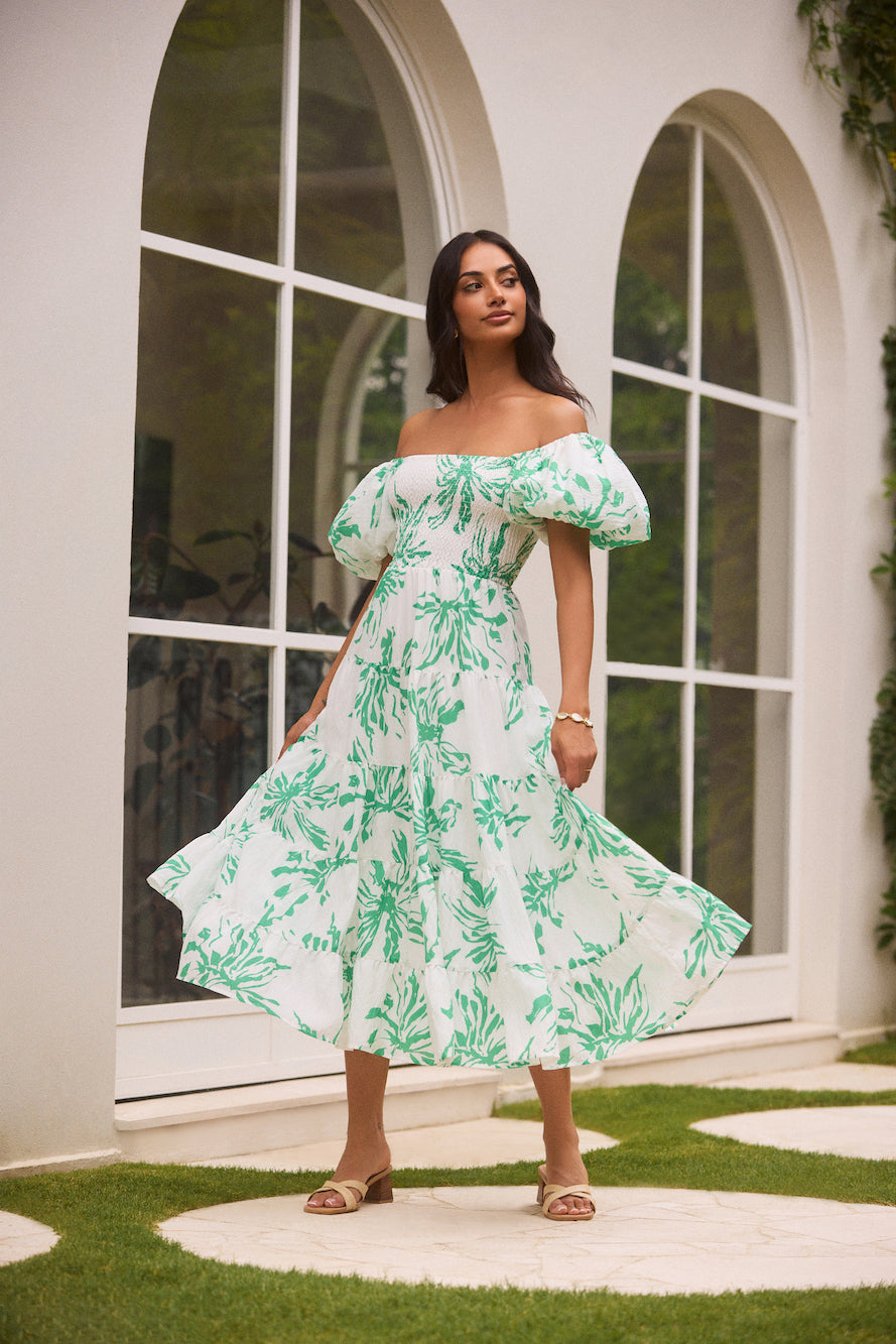 Good Morning Miss Maxi Dress Green