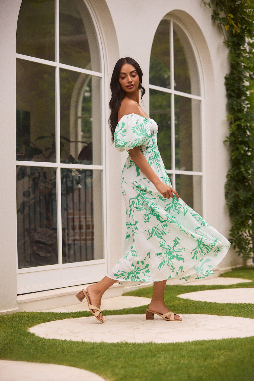 Good Morning Miss Maxi Dress Green
