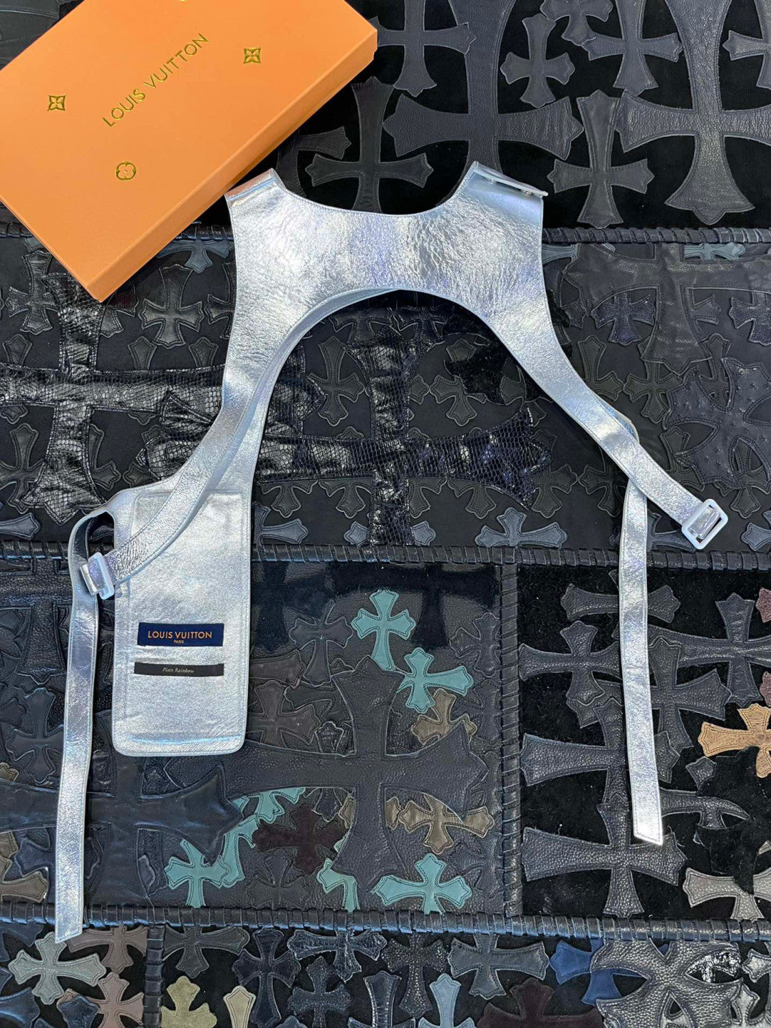 Louis Vuitton Leather Printed Vest With Accessories #22172