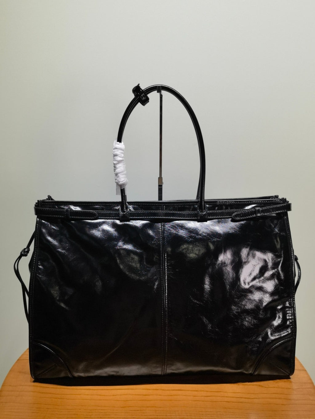 PRADA Black Prada Bonnie Leather Tote Bag #381312