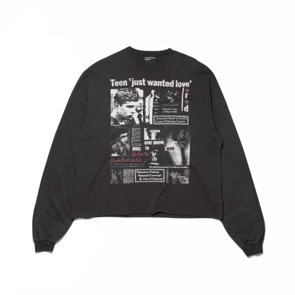 Enfants Riches Deprimes Men's Spring/Summer Portrait Pattern Letter Print Round Neck Cotton Long Sleeve T-Shirt #76956