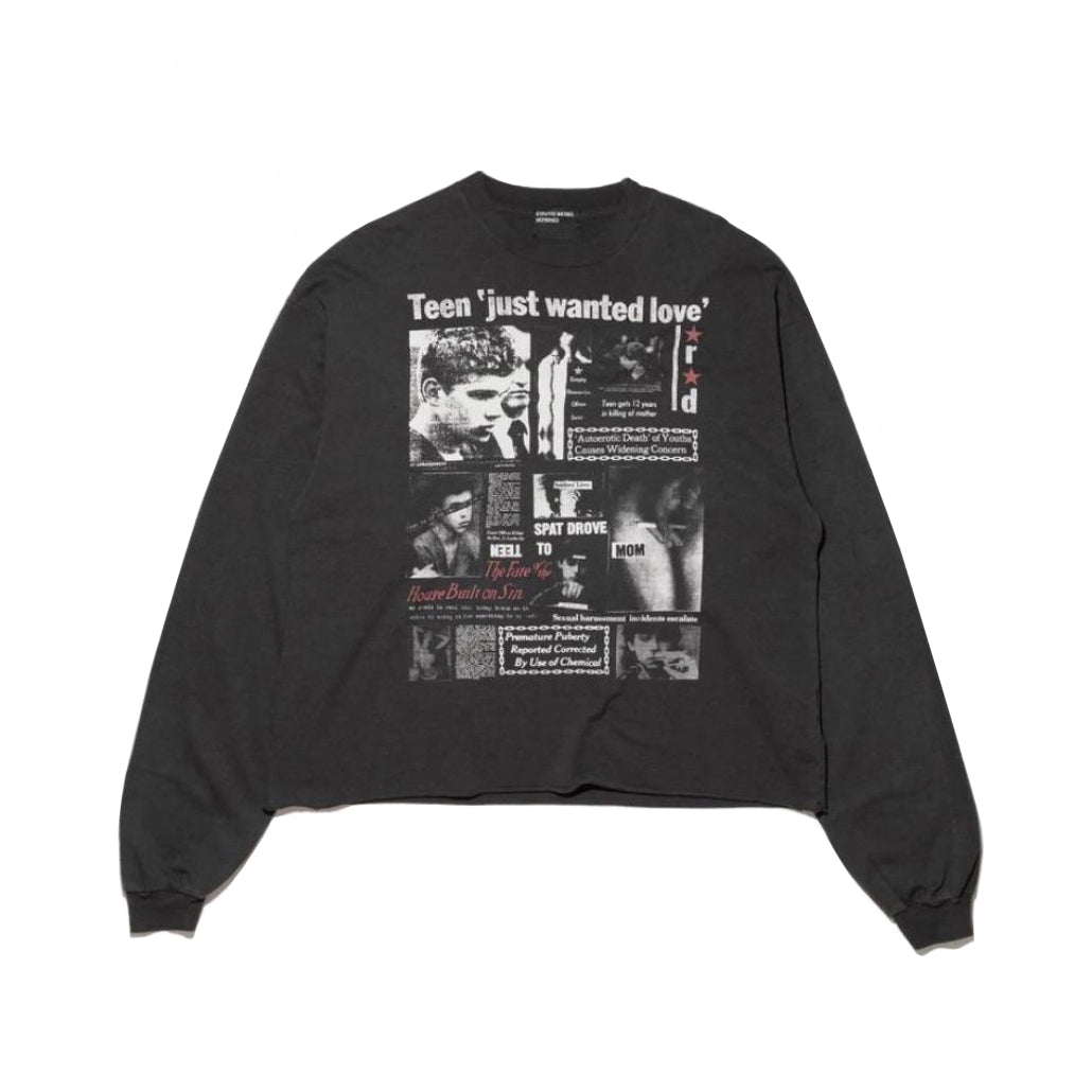 Enfants Riches Deprimes Men's Spring/Summer Portrait Pattern Letter Print Round Neck Cotton Long Sleeve T-Shirt #76956
