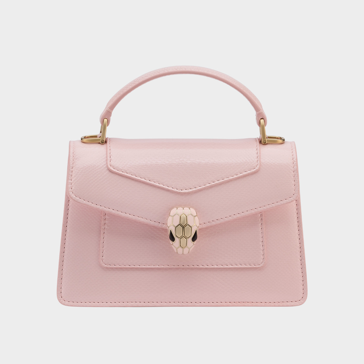 Bvlgari Women's Serpenti Forever Series Fashion Solid Color Mini Top Handle Bags Leather Bags #71971