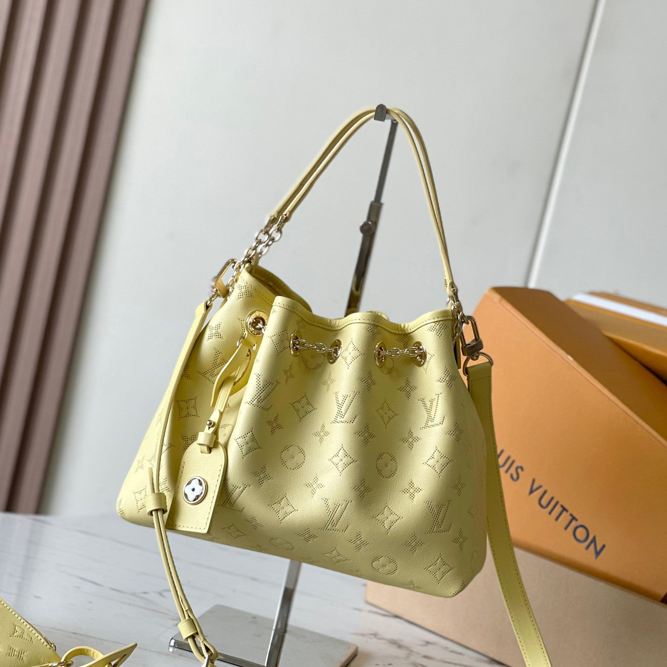 Louis Vuitton LV BUNDLE Women's Solid Color Logo Letter Print Removable Shoulder Strap Leather Single Shoulder Crossbody Tote Bag Bags #76841