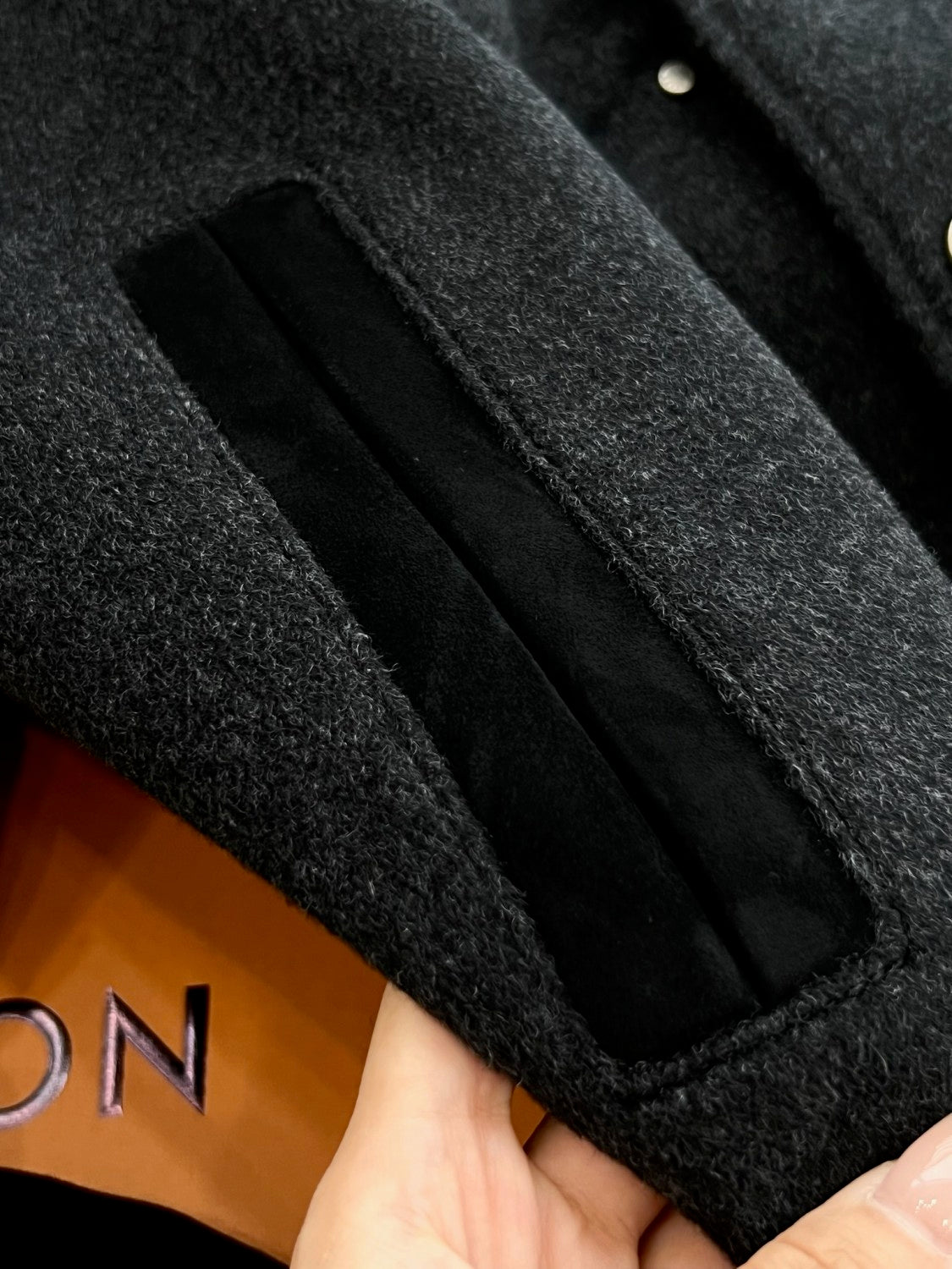 Louis Vuitton Men's Spring/autumn Fashion Casual Solid Color Single Breasted Suede Sheepskin Leather Jacket Sweatshirt Jacket #78395
