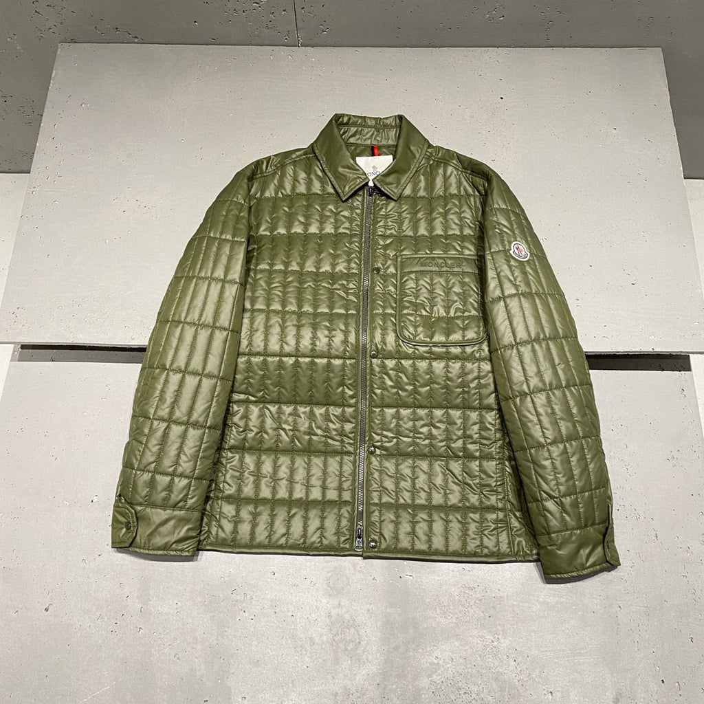 Moncler Men's Winter Fashion Casual Lapel Zipper Minimalist Vertical Quilted Lightweight Cotton Outerwear  Jacket #79317
