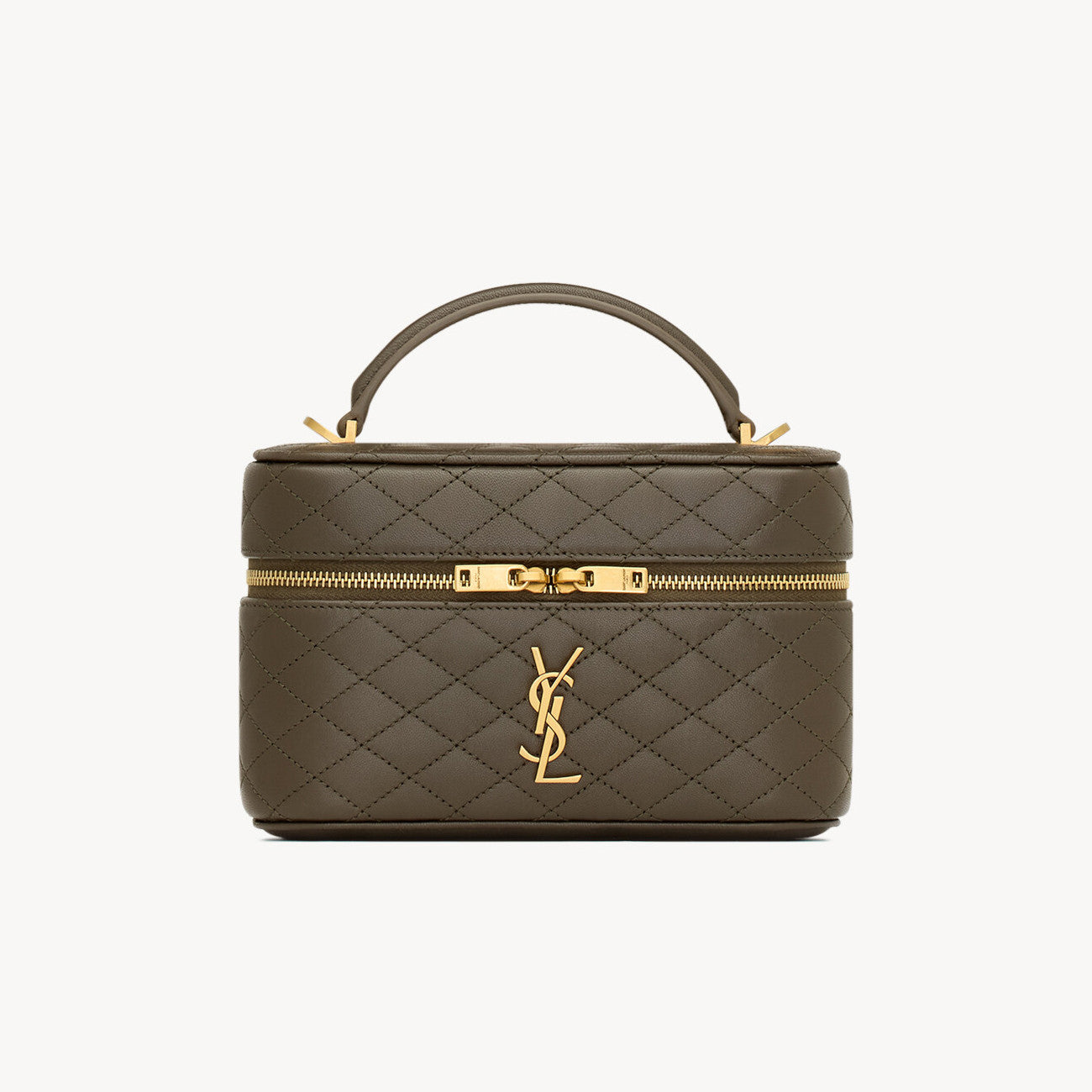 SAINT LAURENT GABY VANITY BAG Ladies Solid Color Detachable Adjustable Shoulder Strap Lambskin Shoulder Handbag Cosmetic Bag #76574