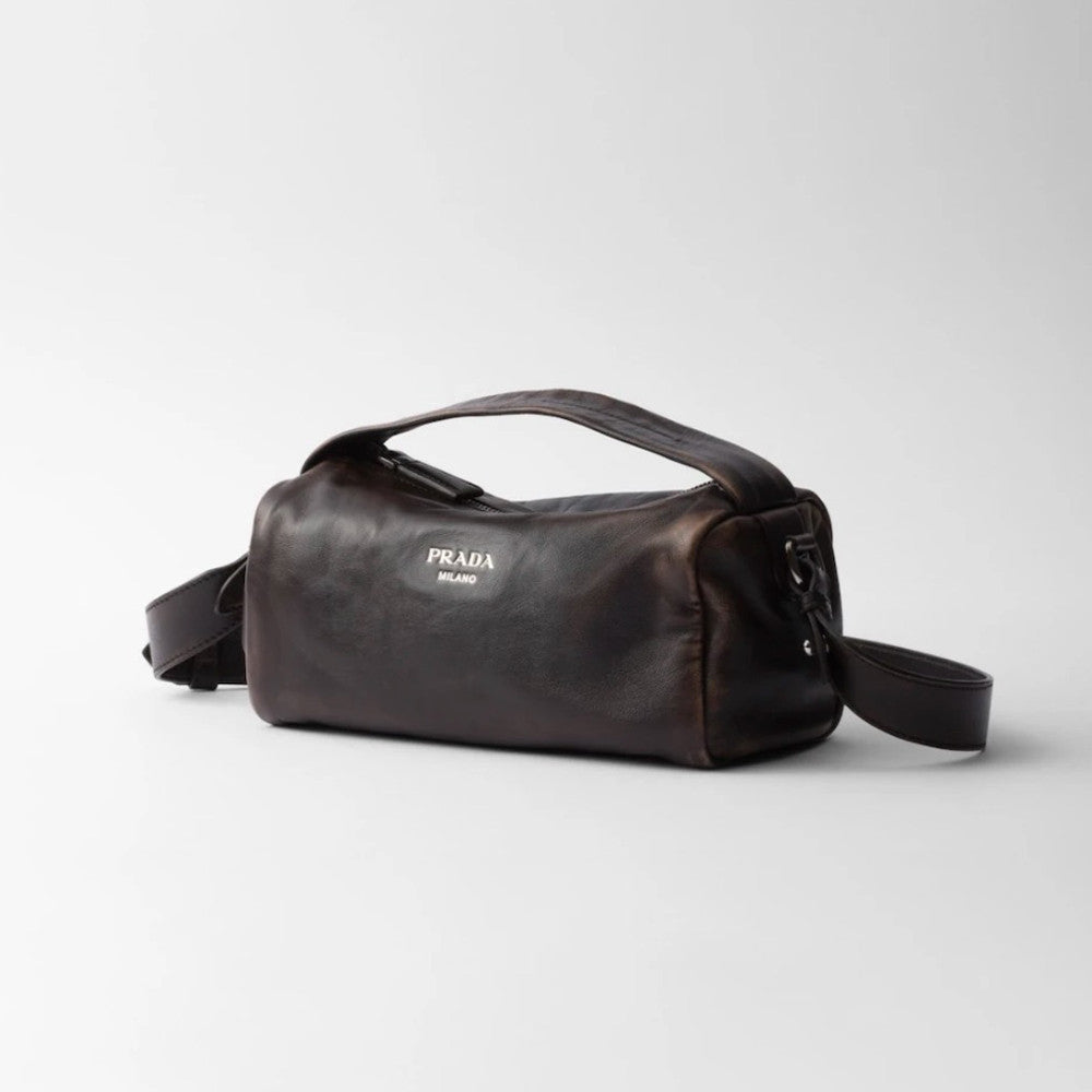 Prada runway collection Cylinder bag Leather Shoulder Bags  #193912