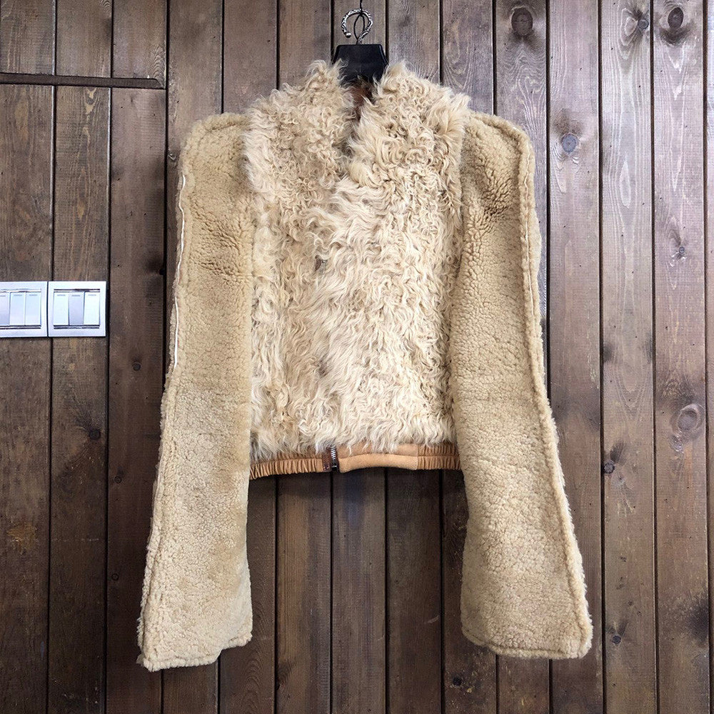 Rick Owens Fur Long Sleeve Jacket Ngvp #6659