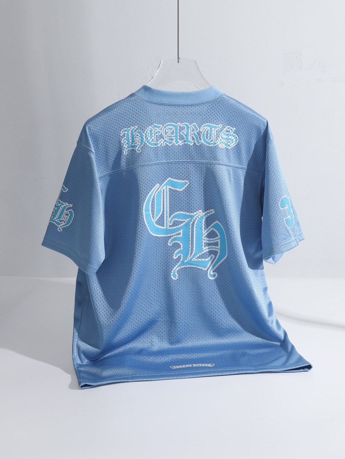 NlGO Chrome Hearts Men's Summeand Winter Blue Short Sleeve T-ShirtShorts Set Suit #72367