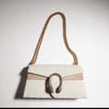 GUCCI Dionysus Medium Shoulder Bag GG Canvas #383686